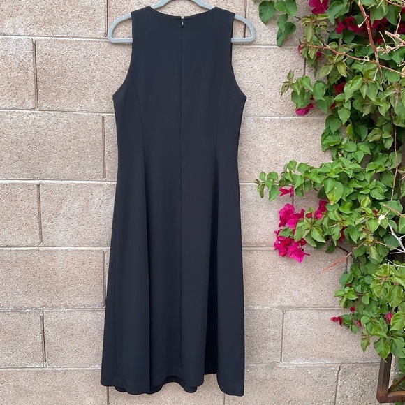 NWT Worth New York A-Line Draped Ruffle Sleeveless Midi Dress Size 8 Grunge Goth - Picture 3 of 12